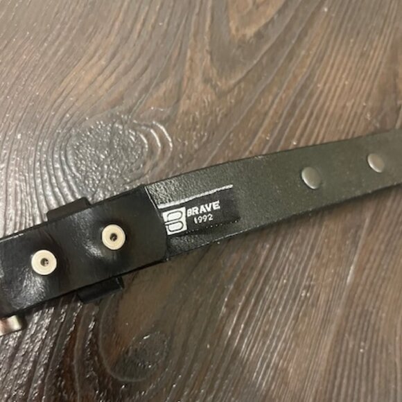 Brave Studded Leather Belt - Length 38" - Picture 2 of 6
